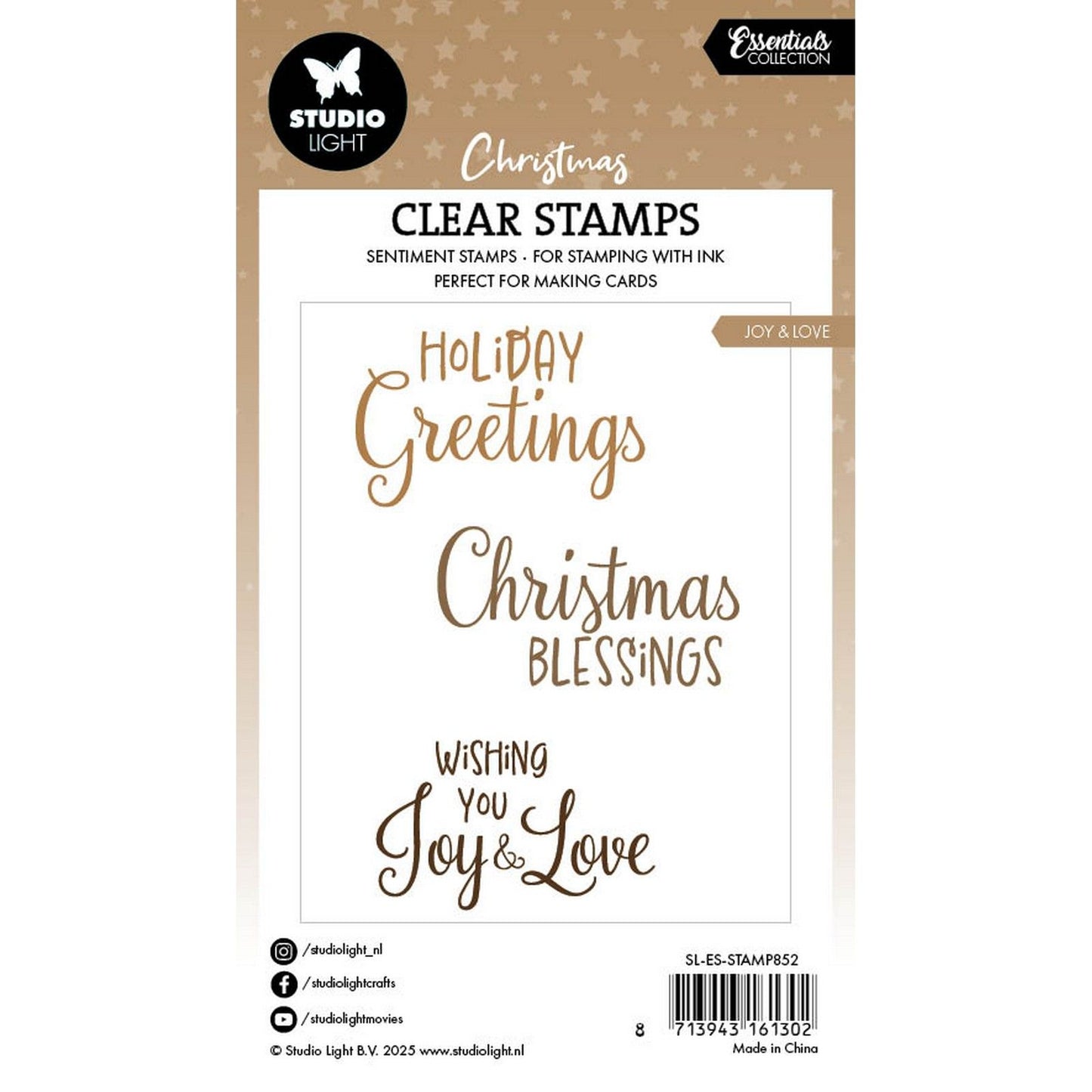 Studiolicht • Essentials Clear Stamp Joy Love