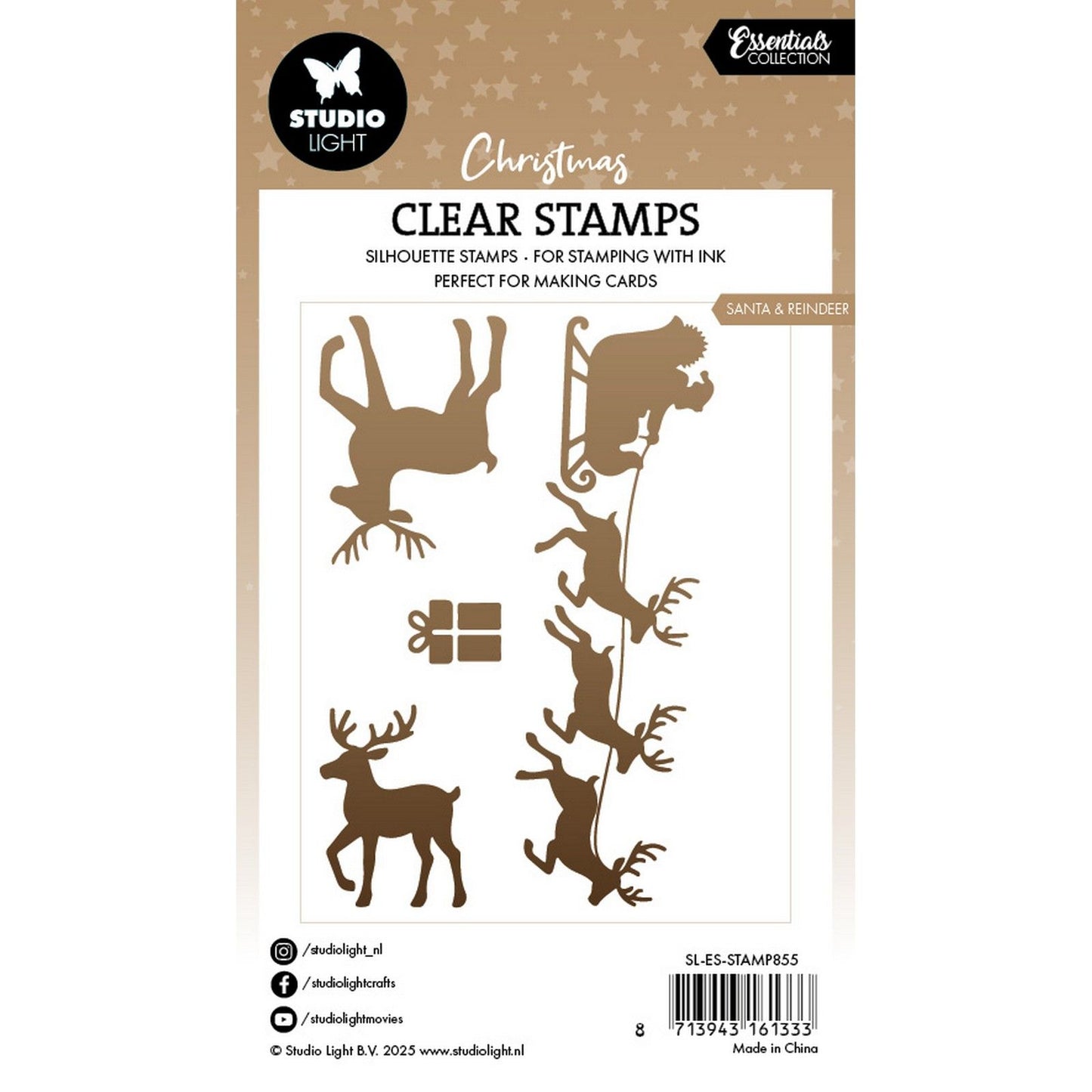 Studiolicht • Essentials Clear Stamp Santa Rentier