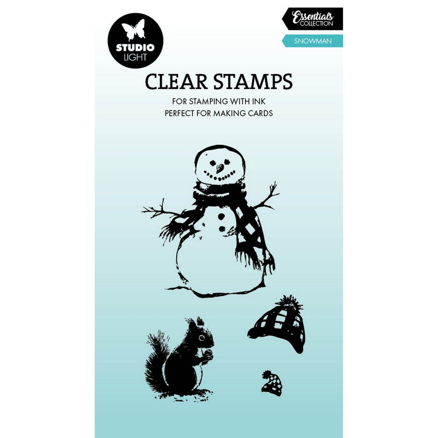 Studiolicht • Clear Stamp Snowman Essentials 56x88x3mm 4 Stück