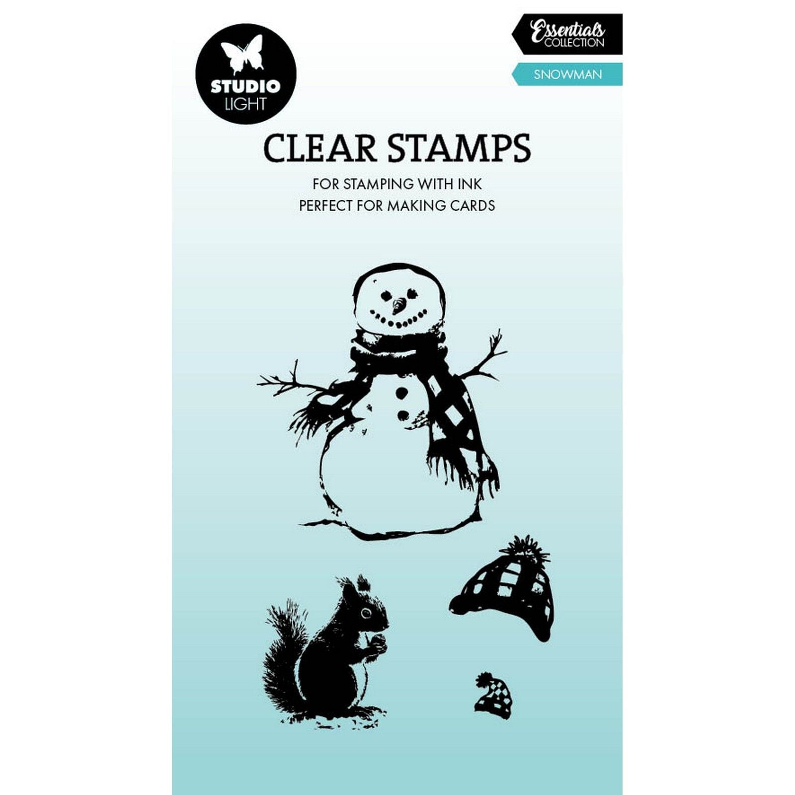 Studiolicht • Clear Stamp Snowman Essentials 56x88x3mm 4 Stück