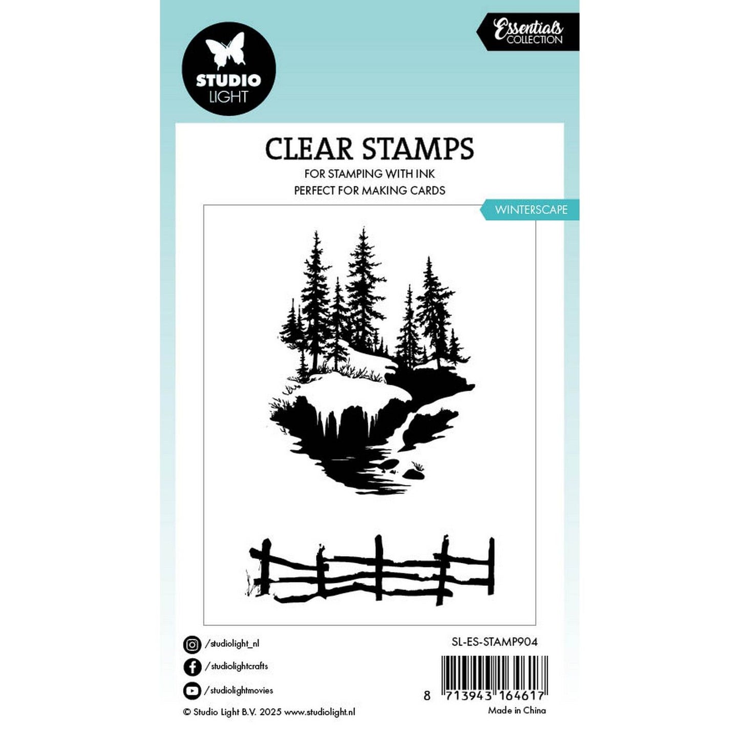 Studiolicht • Clear Stamp Winterscape Essentials 57x86x3mm 2 Stück