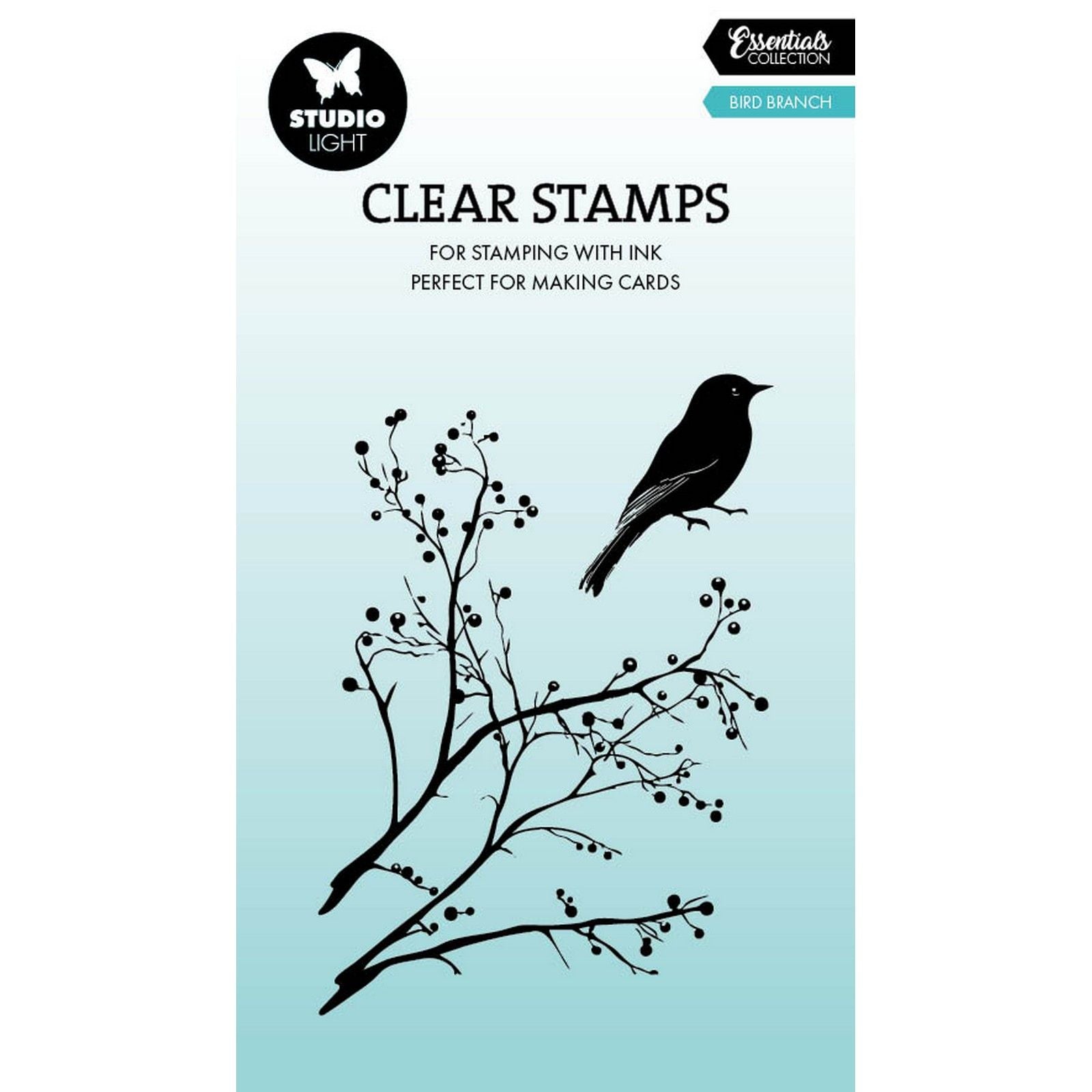 Studiolicht • Clear Stamp Bird Branch Essentials 62x88x3mm 2 Stück