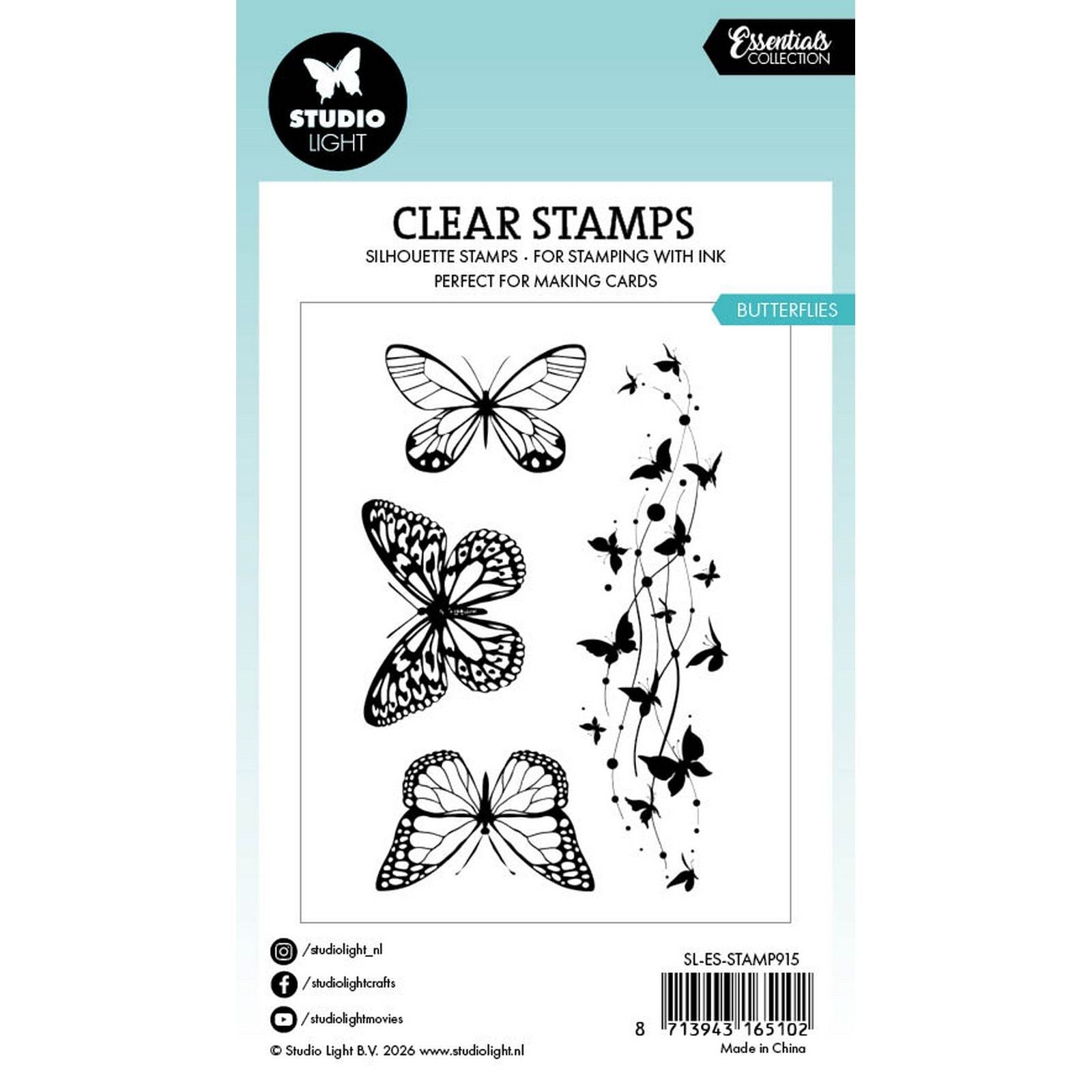 Studiolicht • Essentials Clear Stamp Schmetterlinge