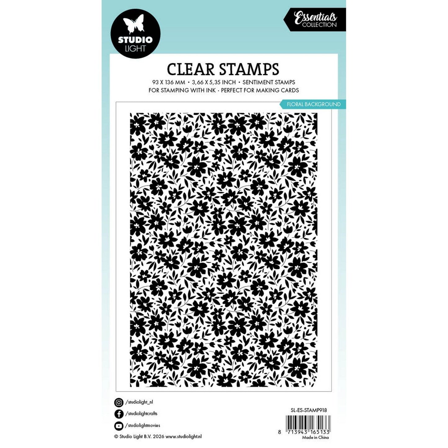 Studiolicht • Essentials Clear Stamp Blumenhintergrund