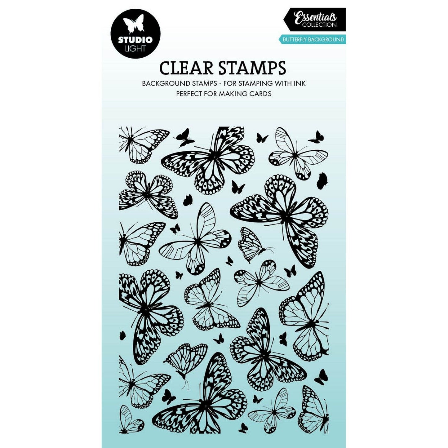 Studiolicht • Essentials Clear Stamp Schmetterlinge Hintergrund