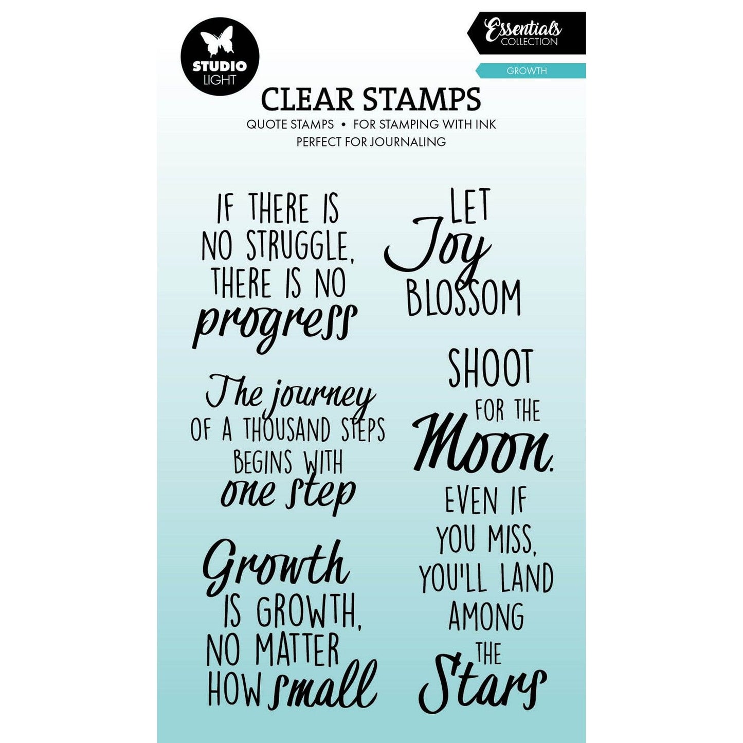 Studiolicht • Essentials Clear Stamp zitiert Wachstum