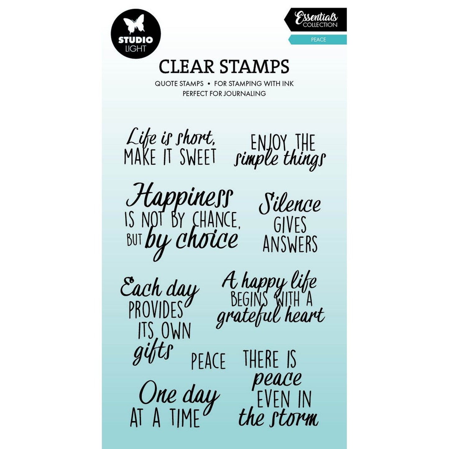 Studiolicht • Essentials Clear Stamp Zitate Frieden