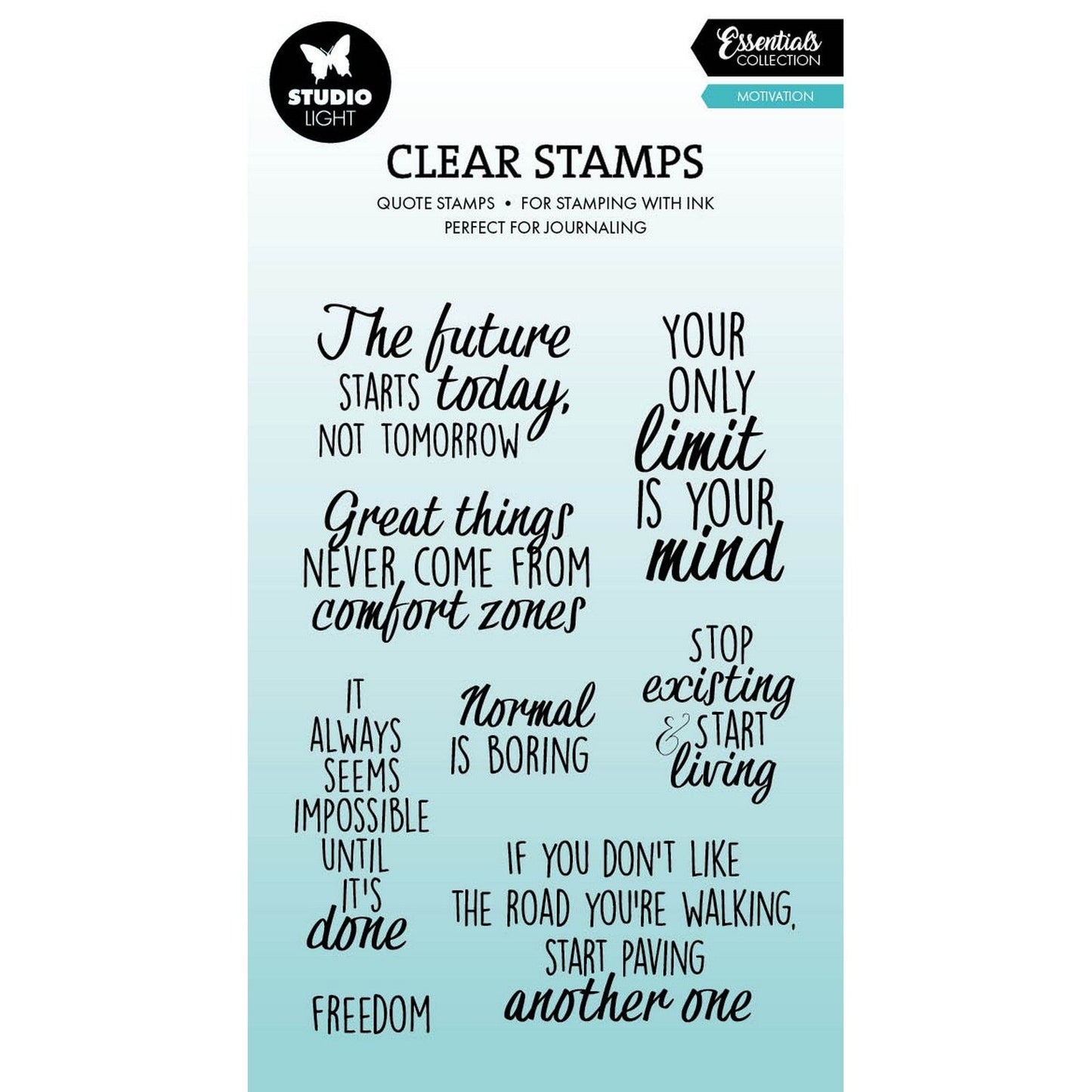 Studiolicht • Essentials Clear Stamp Zitate Motivation
