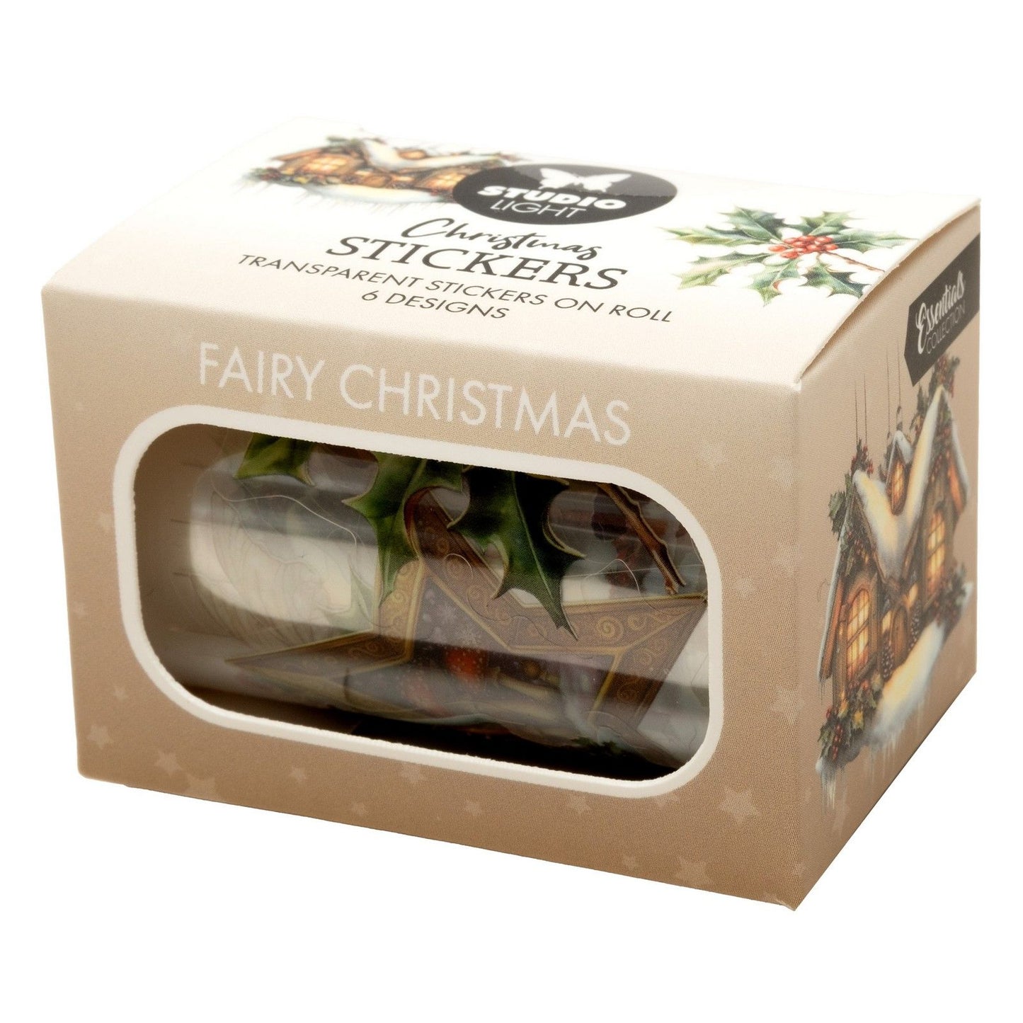 Studiolicht • Essentials, transparente Aufkleber, Feen-Weihnachten, 6 Designs