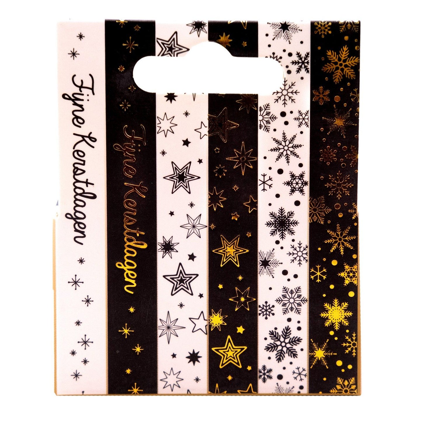 Studiolicht • Essentials Washi Tape Schwarz Weiß NL Gold