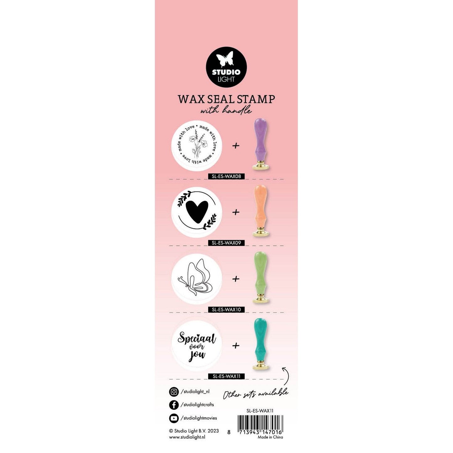 Studio Light • Essentials Tools Wachsstempel mit Griff Türkis speziell für Sie