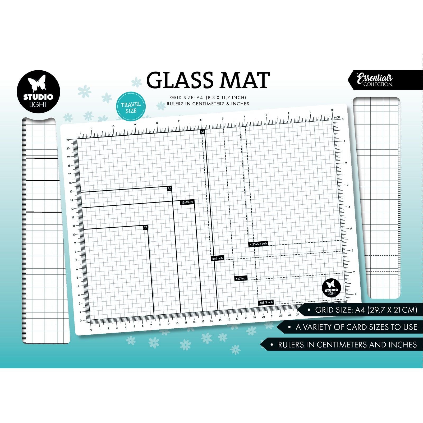 Studioleuchte • Essentials Glasmatte A4, nicht magnetisch