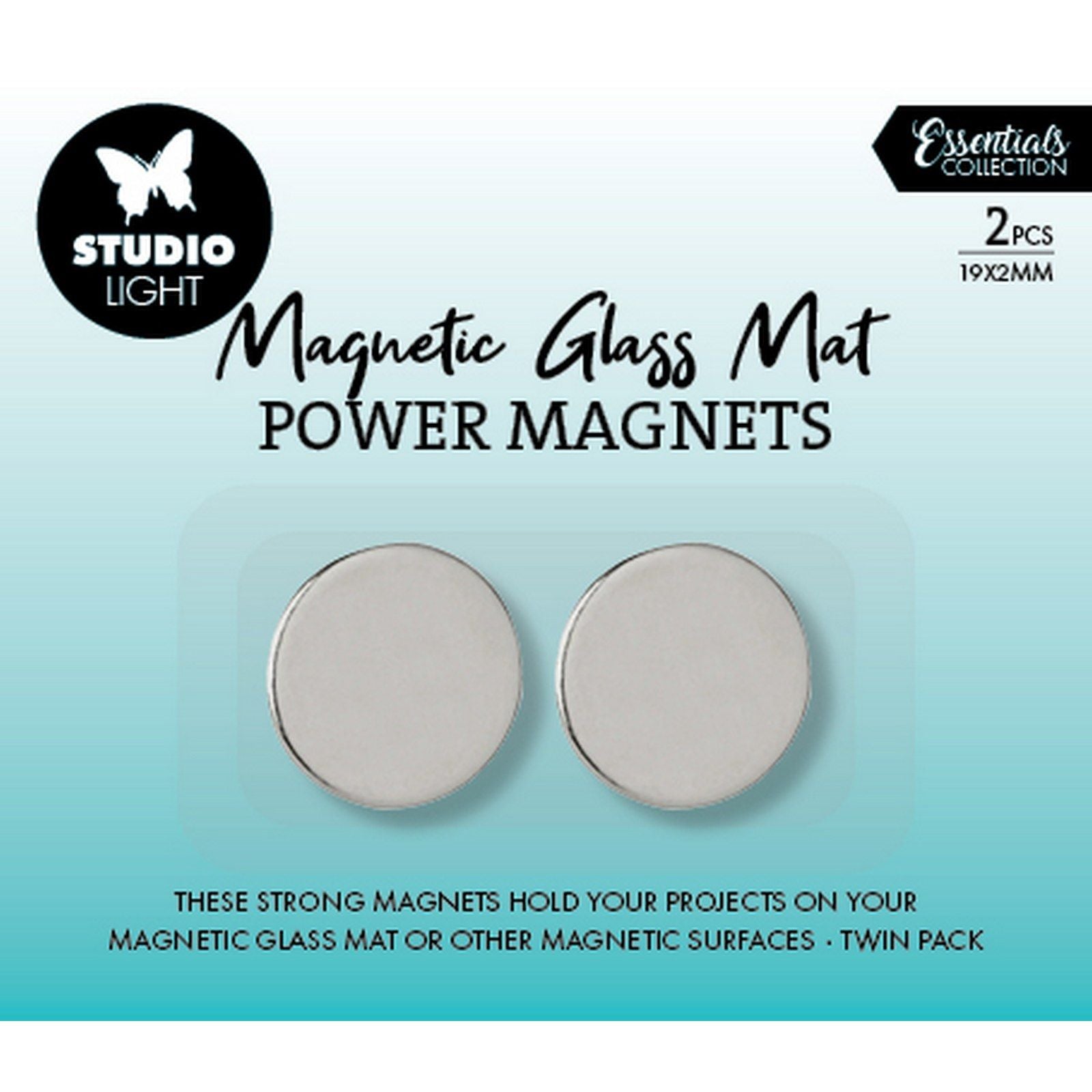 Studioleuchte • Essentials Power-Magnete für magnetische Glasmatte 2St