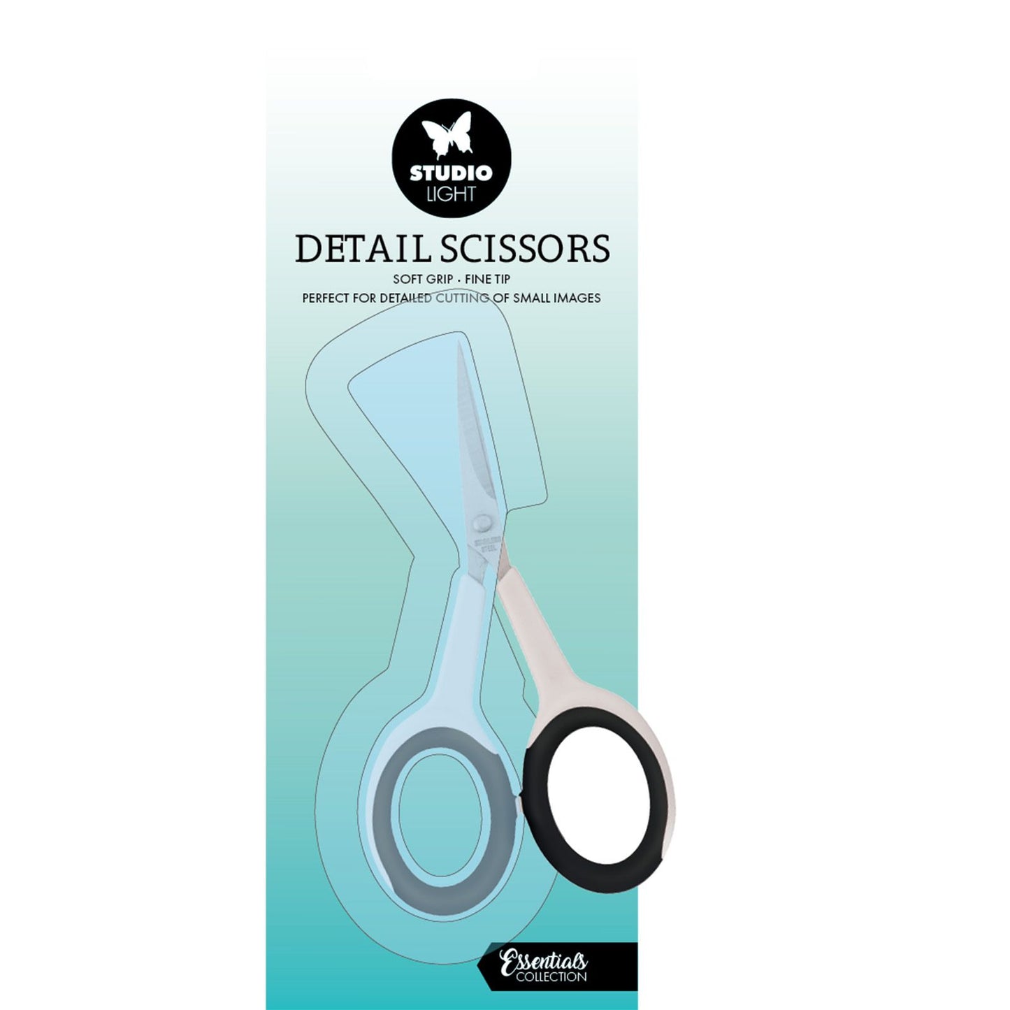Studioleuchte • Essentials-Detailschere, weicher Griff, feine Spitze