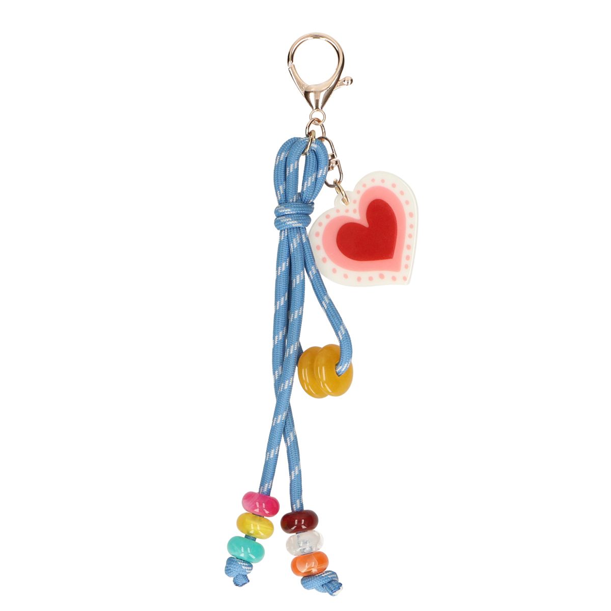 Jvdl Taschenanhänger blau mit Herz