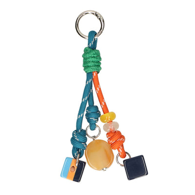 Jvdl Taschenanhänger orange blau mit farbigem Block
