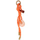 Jvdl Taschenanhänger orange mit rosa Stein