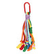 Jvdl Taschenanhänger rot mit Regenbogenfarben