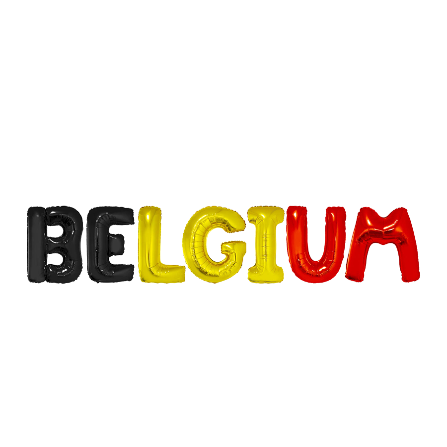 Girlandenballonfolie Belgien 36cm