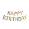 Girlandenballonfolie Happy Birthday Regenbogen 40cm