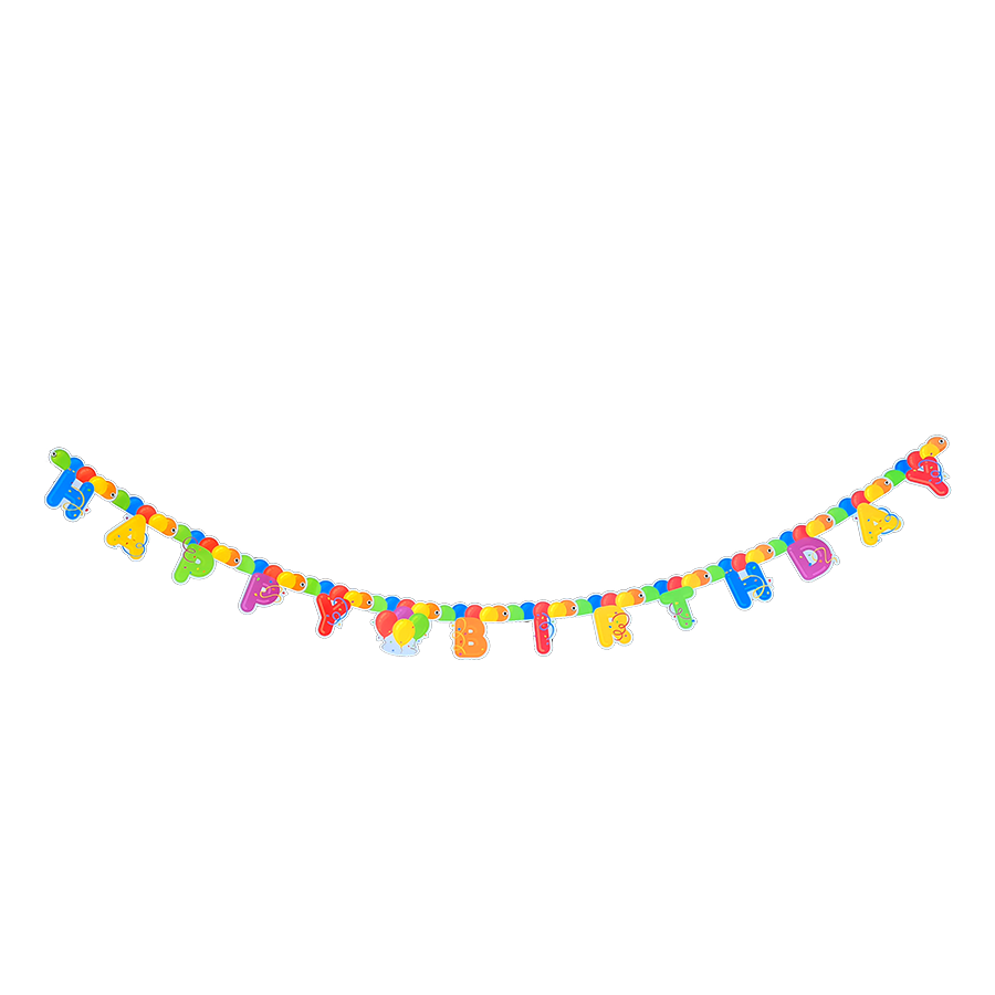 Girlande Happy Birthday Luftballons 175cm