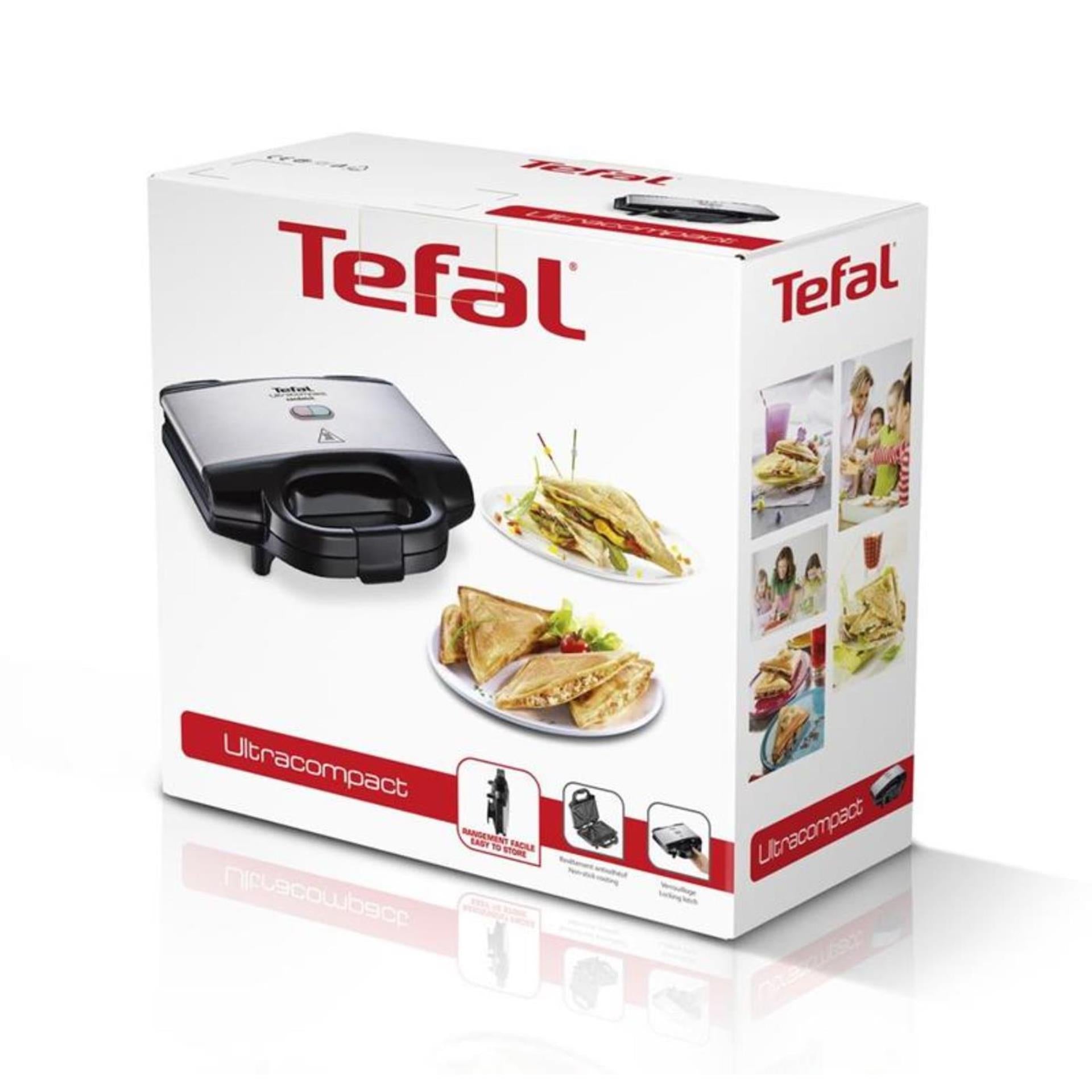 Ultrakompakter Sandwichmaker aus Edelstahl von Tefal