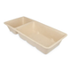 Take-Aware-Snackbehälter A22 Bagasse PFAS-frei (A9+Sauce) (500 Stück)