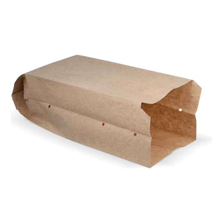 Snackbeutel perforiert aus Kraftpapier Nr. 25 Bio (0,5 Pfund) (1600 Stück)
