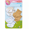 Puppensocken Glitzer - 3 Paare, 35-45 cm