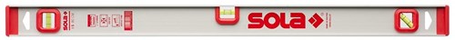 Sola Aluminium-Wasserwaage i-prof. mit 45° Libelle i5 30, 30cm 3 Libellen 1,00mm m Silber - 01254301 - 01254301