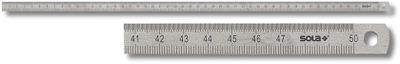 Sola flexibles Lineal 150x13x0,5mm Edelstahl LSS150, doppelseitige Teilung mm cm - 56103001 - 56103001