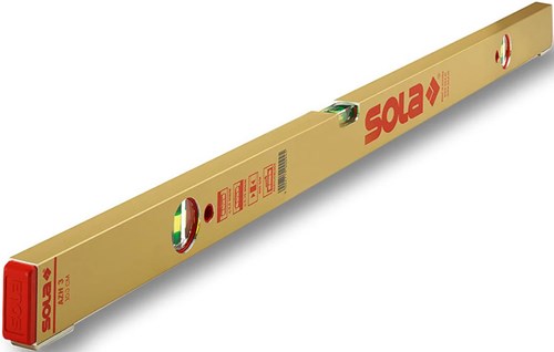 Sola Nivellierwasserwaage AZH3 100, 100 cm, 3 Libellen 0,50 mm, verstellbare Füße – 01051301