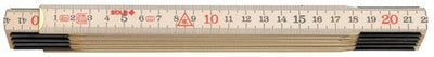 Sola Klappmaßstab Holz 2mtr 10-teilig H2 10, natur, EG-Klasse 3 H2 10 SB (H59-2-10) - 53010201 - 53010201