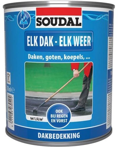 Soudal – jedes Dach – jedes Wetter | schwarz | 750 ml - 101523