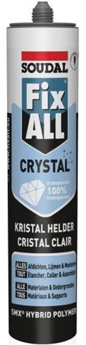 Soudal Fix – ganz aus Kristall | Kleb- und Fugendichtstoff | transparent | 290 ml – 110980