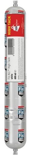 Soudal Fix – alles mit hoher Klebrigkeit | Klebedichtstoff | weiß | 600 ml – 113657