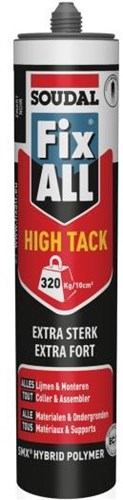 Soudal Fix – alles mit hoher Klebrigkeit | Klebedichtstoff | schwarz | 290 ml – 153986