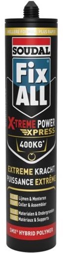 Soudal fix -all x-treme power x-press | Montagekleber | schwarz | 280 ml – 155119
