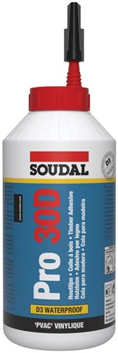 Soudal Holzleim (wasserfest) pro30d, Flasche 750gr. - 108769
