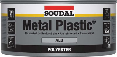 Soudal Metall Kunststoff Alu | Polyesterspachtel | 2kg | 30045 - 103426