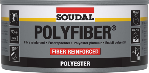 Soudal-Polyfaser | Polyesterspachtel | 1,5 kg | grau | 30105 - 103434