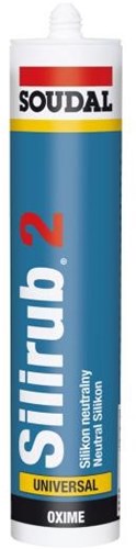 Soudal Silirub 2 | Silikondichtstoff | aluminiumgrau | 300 ml – 101270