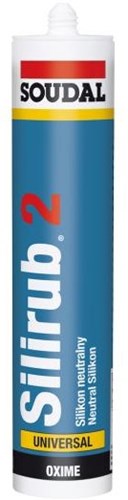 Soudal Silirub 2 | Silikondichtstoff | Basaltgrau RAL 7012 | 300 ml – 100868