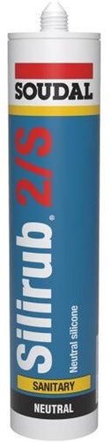 Soudal Silirub 2s | Sanitär-Set | alu-weiß ral 9006 | 300 ml – 104205