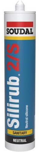 Soudal Silirub 2s | Sanitär-Set | grauweiß ral 9002 | 300 ml – 105549