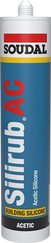 Soudal Silirub AC | Silikon-Fugendichtstoff | 310 ml | weiß - 101446
