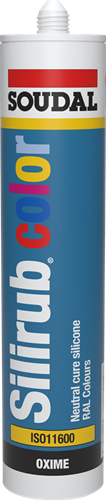 Soudal Silirub-Farbe | Silikon-Fugendichtstoff | 310 ml | ral 7011 - 114481