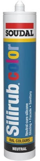 Soudal Silirub-Farbe | Silikondichtstoff | Basaltgrau RAL 7012 | 300 ml – 115682