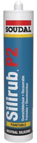 Soudal Silirub p2 | Verglasungsset | schwarz | 300 ml – 116362