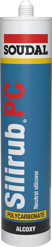Soudal Silirub PC | Alkoxy-Silikon-Dichtstoff | 300ml | transparent - 123600